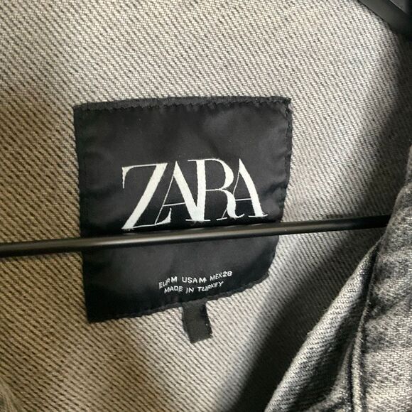 Zara Cropped Jean Jacket - Picture 5 of 7